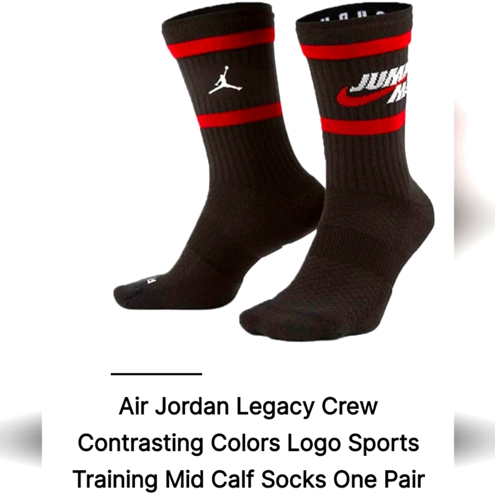 NWT Unisex Jordan Legacy Crew Socks